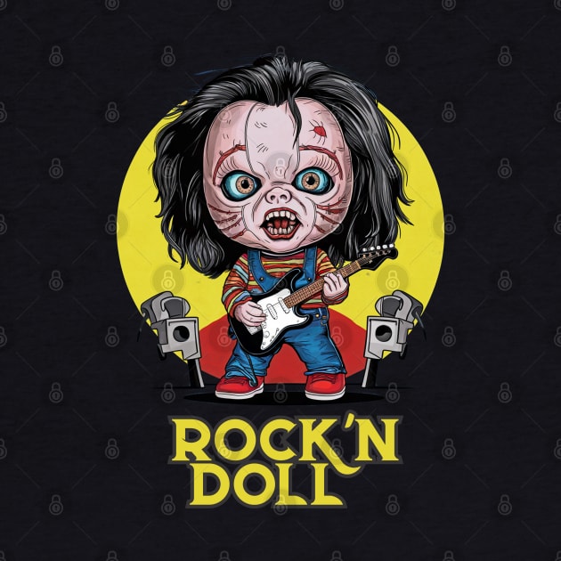 CHUCKY DOLL ROCK T-Shirt by PRINT_SOLUTION